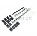 Httmt Mt215-010b- Silver Fairing Bolts Kit Fastener Clips Screw For 2000-2001 Yzf R1