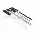 Httmt Mt215-010b- Silver Fairing Bolts Kit Fastener Clips Screw For 2000-2001 Yzf R1