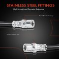 A-premium Brake Hydraulic Hose Compatible With Select Porsche And Volkswagen Models Beetle 1950-1967 914 1973-1976 411