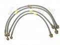 Proper Spec Discovery 2 Td5 V8 150mm Stainless Braided Brake Hose Kit Da2414150s