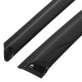 Side Window Deflectors 4 Piece Set For 2010 2014 Subaru Outback In Channel Rain Guards With Smoked Tint Vehicle Specific Fit