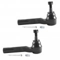 Astarpro 2pcs Front Outer Tie Rod Ends For 2004-2012 Chevrolet Malibu Pontiac G6 Saturn Aura 