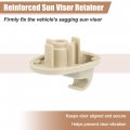 Uxcell Sun Visor Support Clip Retainer For Jeep Liberty 2005-2012 No 1ar26bd1aa 1ar26dw1aa Holder Bracket Hanger Plastic Beige