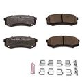 Z36-606 Rear Carbon Fiber Ceramic Brake Pad Set For Toyota 4runner Sequoia Land Cruiser Lexus Gx460 Gx470 Lx450 With 