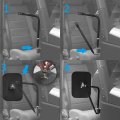 Rectangular Doors Off Side View Mirror Off-road Shake-proof 5 7x7 7 Inch Mirrors With Adjustable Arms Compatible Wrangler Tj