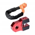 Astradepot Red Winch Shackle 30 000 Lbs Wll Orange 1 2 Soft 38 000lbs W Protective Sleeve For Steel Cable Synthetic Rope 3 8