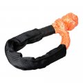 Astradepot Red Winch Shackle 30 000 Lbs Wll Orange 1 2 Soft 38 000lbs W Protective Sleeve For Steel Cable Synthetic Rope 3 8