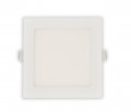 Led Fantasy 6-inch Square 15w 120v Recessed Ultra Thin Ceiling Light Retrofit Downlight Wafer Panel Slim Ic Rated Etl Energy 
