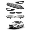 Front Bumper Cover Grill Lower Upper Replacement For Focus 2015 2016 2017 2018