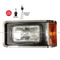 Niuparts Headlight With Halogen Bulbs Warm White Set Driver Side Fit Mack Ch613 Sfa Hood Truck 1990-2017