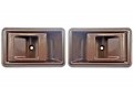 Pt Auto Warehouse To-2501b-dp Inner Interior Inside Door Handle Brown Left Right Pair 