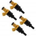 0k30e13250 Engine Fuel Injectors Set For 20-2002 Kia Rio 1 5l 2003-2005 1 6l 4pcs 2 Holes