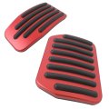 Foot Pedal Pad Replacement 1x Gas And Brake Non-slip Surface Design Fit For Tesla Model 3 Y 2016-2025 Red Set Of 2 
