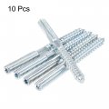 Uxcell M8x41mm Hanger Bolts Double Head Dowel Screw For Wood Furniture 10pcs