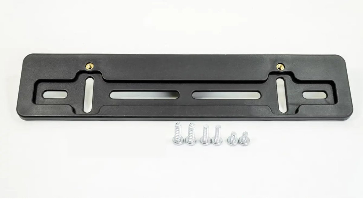 Front Bumper License Plate Tag Mounting Relocator Adapter Kit Bracket For Freightliner All Models A Holder With 2 Screws 4
