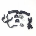 Hk Group Motorcycle Black 360 Degree Adjustable Highway Peg Mounting Kit For Any Bike Equipped With 1-1 4 Inch 1 25 Front