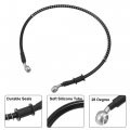 X Autohaux Brake Hose Motorcycle Hydraulic Line Oil Pipe With Spring Protection Fitting For Atv Motocross Racing Bike 60cm