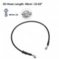 X Autohaux Brake Hose Motorcycle Hydraulic Line Oil Pipe With Spring Protection Fitting For Atv Motocross Racing Bike 60cm