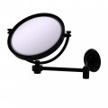 Allied Brass Wm-6 5x 8 Inch Wall Mounted Extending Magnification Make-up Mirror Matte Black 