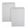 Aspen Creative 38702-2 Square Collapsible Spider Lamp Shade White 10 Top X Bottom 14 1 4 Height Set Of 2 