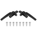 2pcs Casement Window Locking Handle Zinc Alloy Grasp Grip Left And Right Hand For Windows Black 