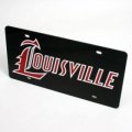 Louisville License Plate Black 