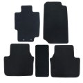 Black Velour Front Rear Floor Mats Carpet For Acura Tl 2004 2005 2006 2007 2008 