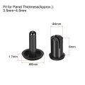 Uxcell Push Clip Rivet 4mm X 6mm Pcb Circuit Panel Nylon Fastener Black 100 Pcs