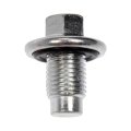 Engine Oil Drain Plug For Fiat 124 Spider 500l 2018 2019 2020 Silver Carbon Steel Flanged Hex Replacement 6506214aa 