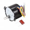 Ac 110v Electric Synchronous Motor Plastic Gear Turntable Cw Ccw 100rpm 50-60hz 6w 7mm Dia Eccentric Shaft With Hole 
