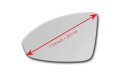 Mirror Glass With Full Size Adhesive For 2011-2016 Chevrolet Cruze Driver Side View Left Lh
