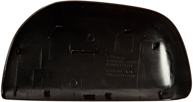 Genuine 87915-42041 Outer Mirror Cover Black Metal Door Mount Rectangular Shape
