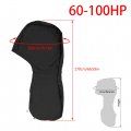 Wflnhb Outboard Motor Cover Black Heavy Duty 600d Oxford Fabric Hood Engine Covers With Windproof Strap Fits Up To 6-225 Hp