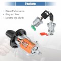 Uxcell Door Lock Cylinder Tumbler Ignition Switch Assembly Starter With Keys Set For Ford E150 250 350