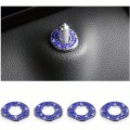 Sparkle Up Your Car Interior With Bling Inner Door Lock Cover Stickers Blue 
