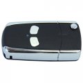 Hqrp Modify Folding Flip Key Fob Shell Remote Case W 2 Buttons Compatible With Mitsubishi Lancer 2005 2006 2007 05 06 07