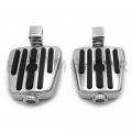 Httmt Mt216-114b Pa008x2 Chrome Rubber Footpegs Compatible With Goldwing Gl1500 Valkyrie Shadow 1100 Ace Tourer