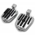 Httmt Mt216-114b Pa008x2 Chrome Rubber Footpegs Compatible With Goldwing Gl1500 Valkyrie Shadow 1100 Ace Tourer
