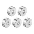5pcs Stainless Steel Spacers 3 8 In Bore X 1 Od 2 Length Round Metal Screw Bushing For Screws Bolts And Rods Silver Finish 