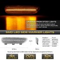 Vipmotoz Full Led Strip Front Side Marker Lights Fender Parking Lamps Compatible With 2000-2003 Bmw E46 3 Series 323ci 328ci