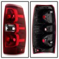 Red Lens Oe-style Tail Light Full-led License Plate Lamp Housing Replacement Bundle For 2007-2013 Chevy Avalanche Pickup Truck 