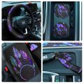 Dreamcatcher Design Car Seat Covers 10 Piece Set Front Cover Steering Wheel Belt Pads Armrest Coasters Keychain For Auto Suvs