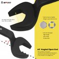 Wedo Open End Wrench With Round Tapered Tang 46mm Construction Length 500mm Black Spray Surface 40crv Steel High Strength Wear