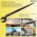Wedo Open End Wrench With Round Tapered Tang 46mm Construction Length 500mm Black Spray Surface 40crv Steel High Strength Wear