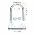 Uxcell Muffler U-bolt Clamps For 38mm 1-1 2 Diameter Exhaust Tail Pipe 1pcs U Clamp Saddle Type
