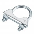 Uxcell Muffler U-bolt Clamps For 38mm 1-1 2 Diameter Exhaust Tail Pipe 1pcs U Clamp Saddle Type