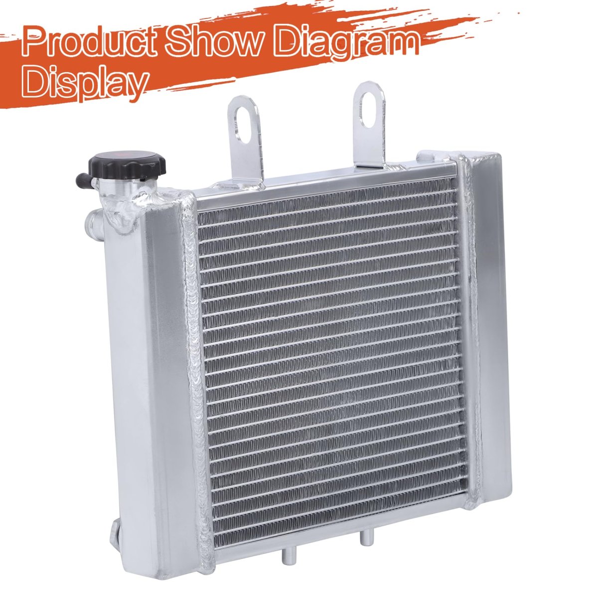 3 Rows Radiator Replacement For Can Am Rally 175 2007 And Bombardier 200 2003 2004 2005 2006 Polished Finish