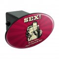 Sex Not Now Honey I Haven T Finished My Beer Funny Humor Oval Tow Trailer Hitch Cover Plug Insert
