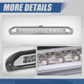 Auto Dynasty Full Led Chrome Housing High Mount 3rd Third Tail Brake Light Lamp For Buick Encore 13-16 Chevy Trax 15-18