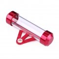 Qiilu Motorcycle Tax Tube Holder Universal Motorbike Secure Disc Cylindrical Frame Waterproof Pratical Red